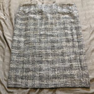 Never worn! NY&C Grey Plaid Dress Skirt